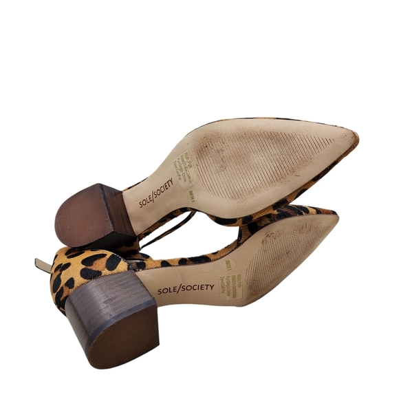 Sole Society Women's Katarina Block Heel Pointed Toe Dress Pump - 8 - Picture 6 of 8